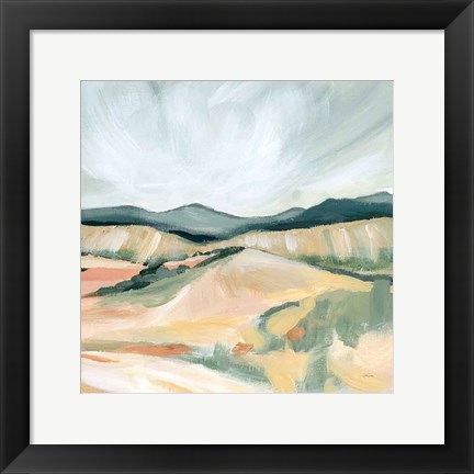 Framed Vermillion Landscape II Print