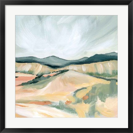 Framed Vermillion Landscape II Print