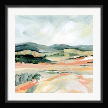 Framed Vermillion Landscape I Print