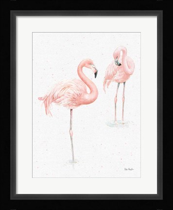 Framed Gracefully Pink X Light Reversed Print