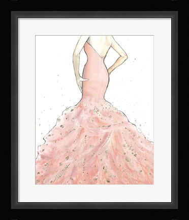 Framed Dazzling Diva Light Crop Print