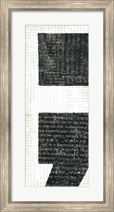 Framed Punctuated Black VI Print