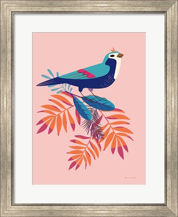 Framed Exotic Birds III Print