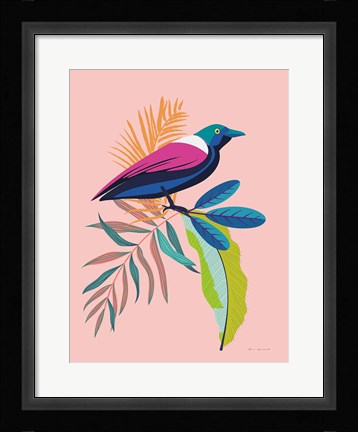 Framed Exotic Birds I Print
