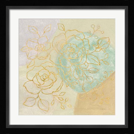 Framed Mid Mod Sophisticated Floral II Print