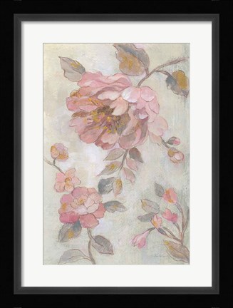 Framed Romantic Spring Flowers II Print