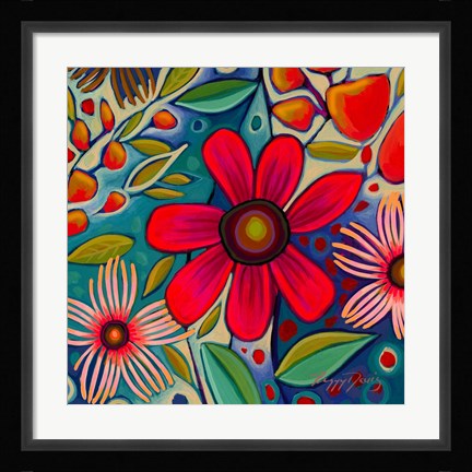 Framed Floral Gala IV Print