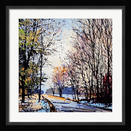 Framed Busy Road Print