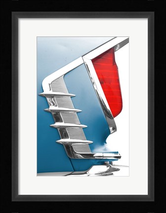 Framed Blue Port Print