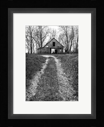 Framed Barn and Hoop Print