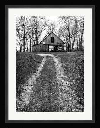 Framed Barn and Hoop Print