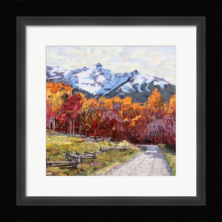Framed Rocky Mountain Road Print