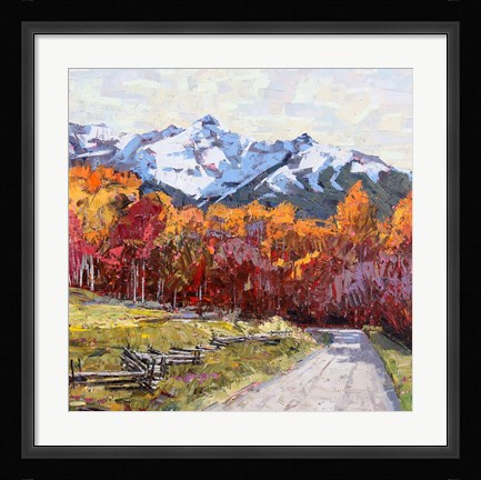 Framed Rocky Mountain Road Print