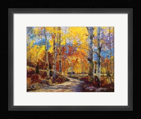 Framed Road Less Traveled Print