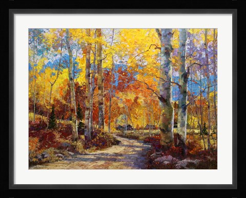 Framed Road Less Traveled Print