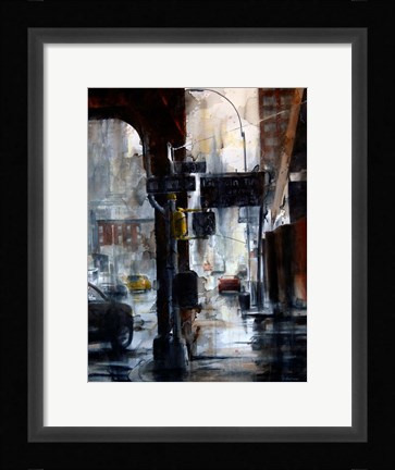 Framed Lincoln Tunnel &amp; 10th Avenue, rain Print