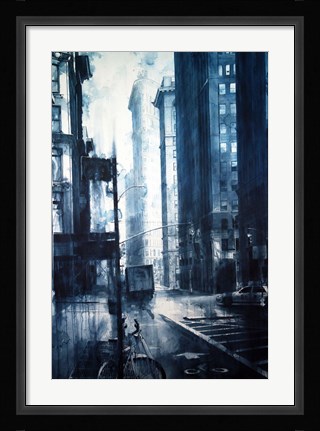 Framed Broadway to the Flatiron Building Print