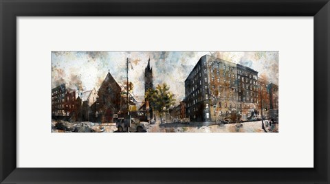 Framed 5th Avenue &amp; West 127th Street Print
