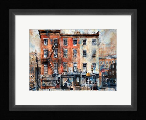 Framed Fellow Barbers, 3 Horatio Street Print