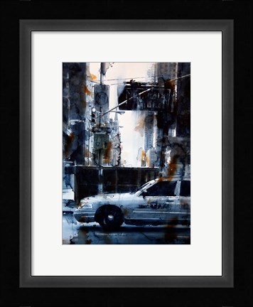 Framed Lincoln Tunnel &amp; 9th Avenue, rain Print