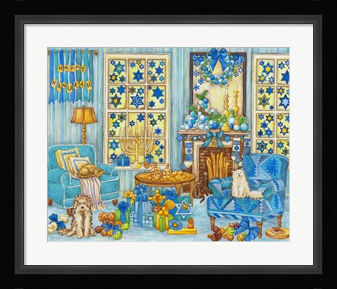 Framed Hanukah Print
