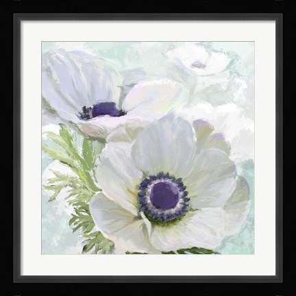 Framed Anenome White Print