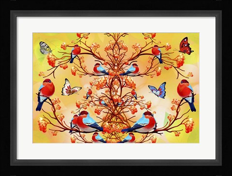 Framed Birdgarden Print