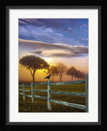 Framed Sundown Landscape Print