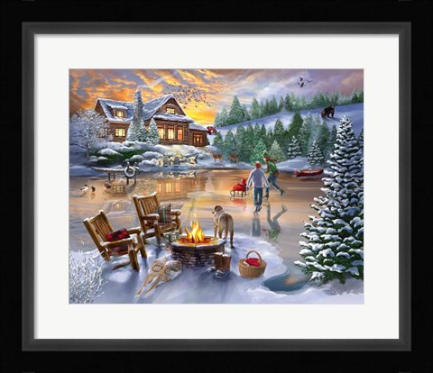 Framed Evening Skate Print