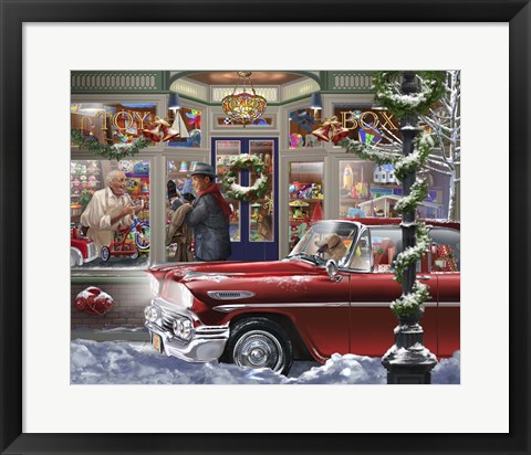 Framed Last Minute Christmas Print