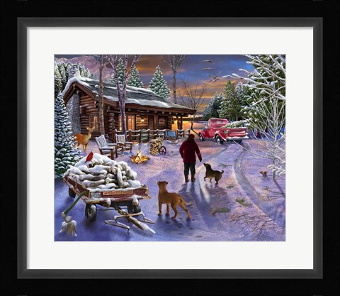 Framed Winter Refuge Print