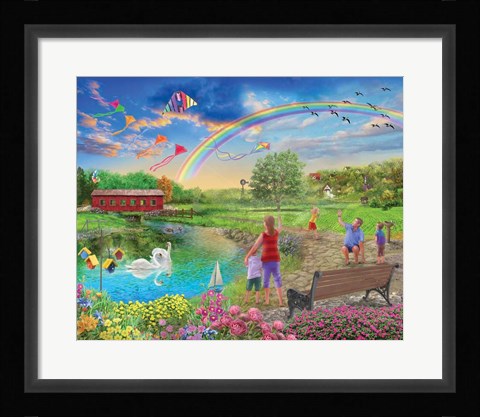 Framed Colorful Skies Print
