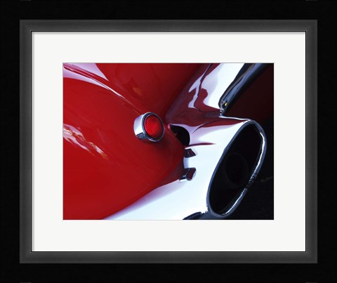 Framed 1959 Corvette Rear Light Print
