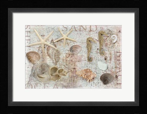 Framed Beach Finds Print