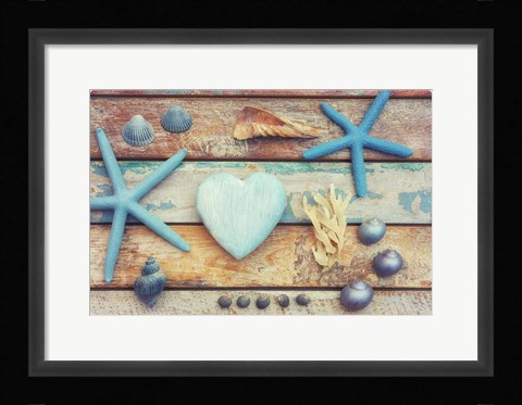 Framed Beach Memories I Print