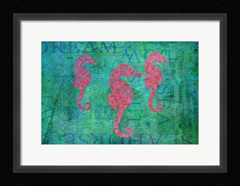 Framed Grace Seahorses Print