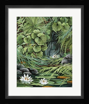Framed Little Koi Pond Print