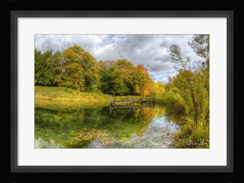 Framed Autumn Pond Print