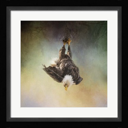 Framed Upside Down World Print