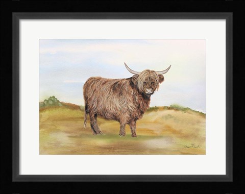 Framed Farm Animal In Pasture A Print