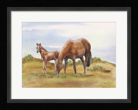 Framed Farm Animal In Pasture D Print