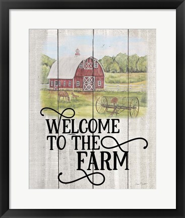 Framed Farm Signs A Print