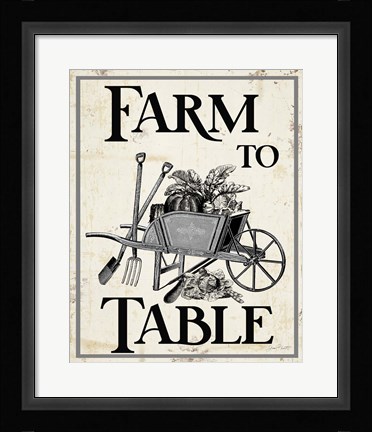 Framed Farm Signs G Print