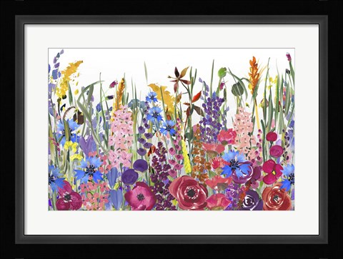 Framed Beautiful Country Meadow Print