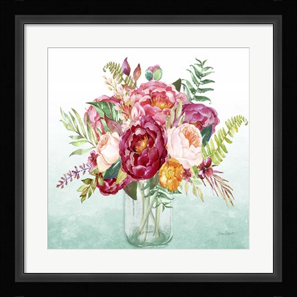 Framed Beautiful Floral Bouquet B Print