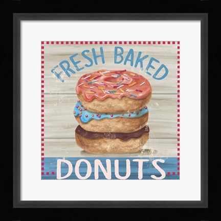 Framed Fresh Donuts Print