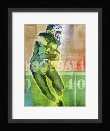 Framed Football 1 Print