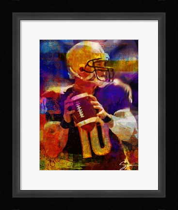 Framed Football 2 Print
