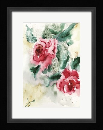 Framed Roses Print