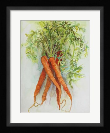 Framed Carrots Print